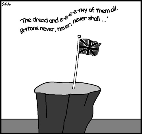 Cartoon: Rule Britannia! (medium) by Thamalakane tagged brexit,brittain