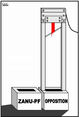 Cartoon: Zimbabwe elections 2013 (medium) by Thamalakane tagged zimbabwe,elections,2013,zanupf,zapu,mdct,mdcn,zdp,mugabe