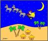 Cartoon: CHRISTMAS IN BOTSWANA (small) by Thamalakane tagged christmas,santa,africa,donkeys