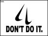 Cartoon: dont do it (small) by Thamalakane tagged nike,oscar,pistorius,sponsor,shooting