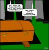 Cartoon: VIAGRA (small) by Thamalakane tagged viagra,funeral,coffin,overdose,erection