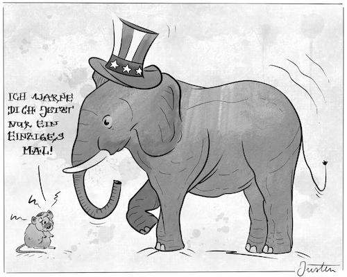 Cartoon: Erdogan droht USA. (medium) by Justen tagged erdogan,usa,sanktionen,drohung,militärstützpunkt,armenien,völkermord,erdogan,usa,sanktionen,drohung,militärstützpunkt,armenien,völkermord