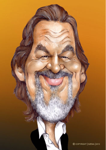 Cartoon: Jeff Bridges (medium) by Szena tagged jeff,bridges,actor,caricature,hollywwod,film