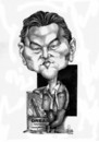 Cartoon: Leonardo diCaprio (small) by Szena tagged american,actor,and,film,producer,titanic,move