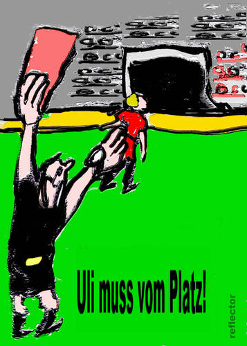 Cartoon: Uli geht! (medium) by reflector tagged fairplay,steuer,sport,hoeneß