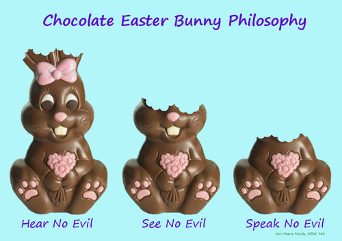 Cartoon: Chocolate EasterBunny Philosophy (medium) by Ears and Hearing Humor tagged hard,bunny,easter,chocolate,hearing,ear,deaf,of