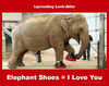Cartoon: Elephant Shoes - I Love You (small) by Ears and Hearing Humor tagged lipreading,speechreading,hearing,deaf,elephant,shoes,love