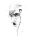 Cartoon: Fernando Pessoa (small) by ricearaujo tagged fernando,pessoa