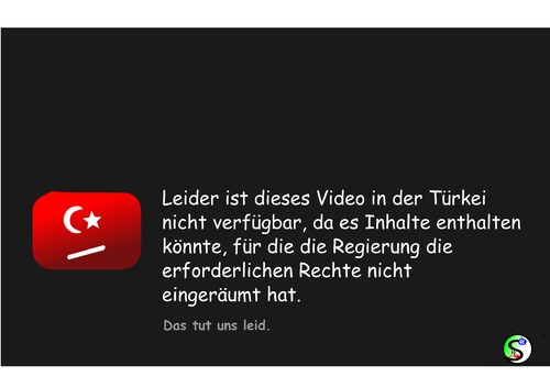 Cartoon: YouTube meldet Türkeizensur (medium) by user unknown tagged youtube,türkei,zensur