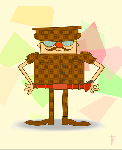 Cartoon: Indi Cop (medium) by maulik tagged indian,cop,policeman,illustration