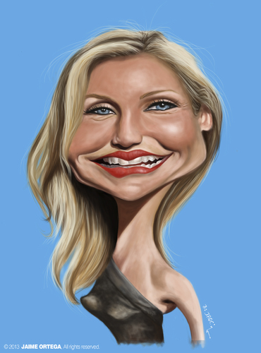 Cartoon: Cameron Diaz (medium) by jaime ortega tagged cameron,diaz