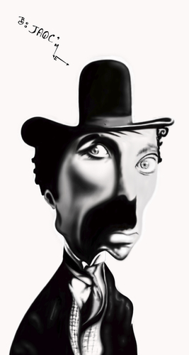 Cartoon: chaplin (medium) by jaime ortega tagged charles,chaplin