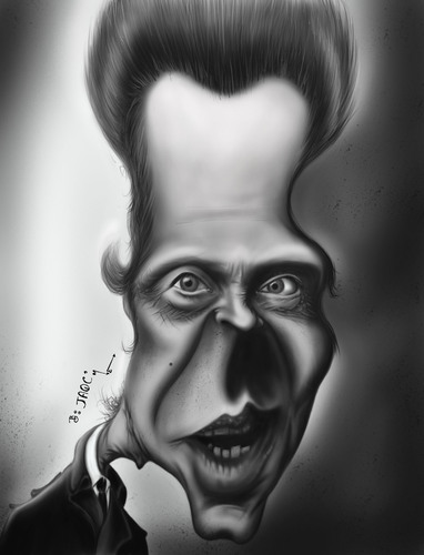 Cartoon: Christopher Walken... (medium) by jaime ortega tagged christopher,walken