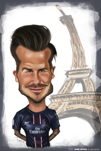 Cartoon: David Beckham (medium) by jaime ortega tagged david,beckham