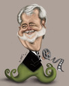 Cartoon: George Lucas (small) by jaime ortega tagged george,lucas,director,stars,wars