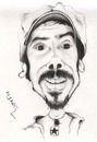 Cartoon: Manu Chao (small) by jaime ortega tagged manu,chao,rock,clandestino,francia