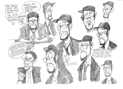 Cartoon: TMFO Nostalgia Critic SET_A (medium) by BDTXIII tagged doug,walker,nostalgia,critic