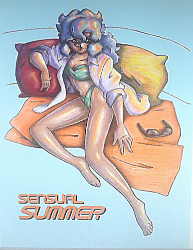 Cartoon: Retro Girl Melyona Summer 001 (medium) by BDTXIII tagged retrogirlmelyona