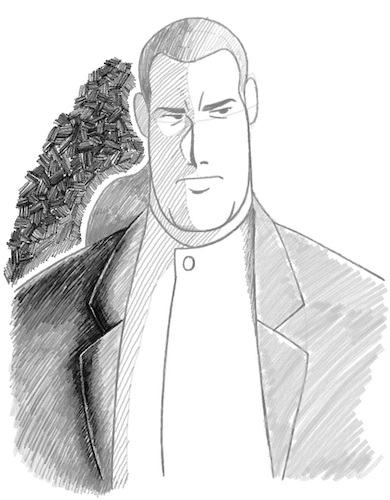 Cartoon: Steven Seagal (medium) by BDTXIII tagged stevenseagal,bdtxiii,caricature