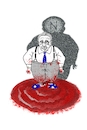 Cartoon: Henry Kissinger (small) by petwall tagged kissinger,verbrechen,vietnam,laos,kambodcha,chile,lateinamerika,nahost