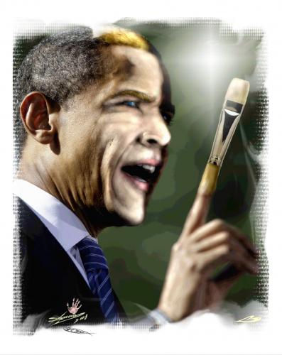 Cartoon: E PLURIBUS  OBAMAUNUM (medium) by LuciD tagged lucido