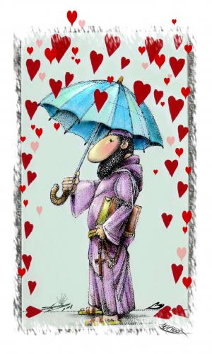 Cartoon: LOVE rain (medium) by LuciD tagged lucido