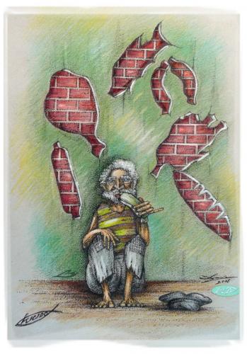 Cartoon: old man breakfast (medium) by LuciD tagged lucido