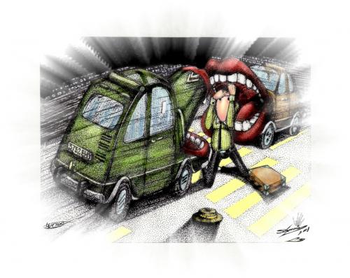Cartoon: sOs (medium) by LuciD tagged lucido