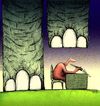 Cartoon: Under Pressure (small) by Mohsen Zarifian tagged journalist,elephent,freedom,writer,pressure,democracy