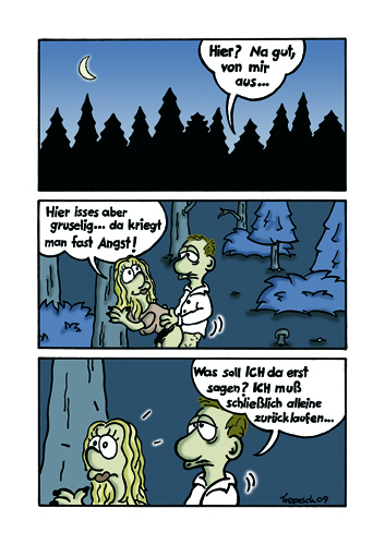 Cartoon: A Forest (medium) by Marcus Trepesch tagged forest,cartoon