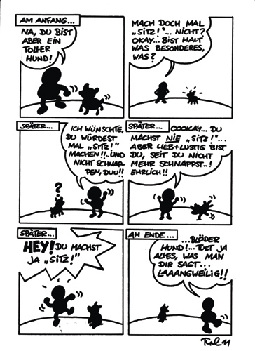 Cartoon: Am Anfang Ende Neu Neuanfang (medium) by Marcus Trepesch tagged life,love,cartoon