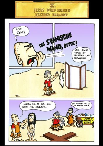 Cartoon: Passion Part 10 (medium) by Marcus Trepesch tagged golgotha,jesus