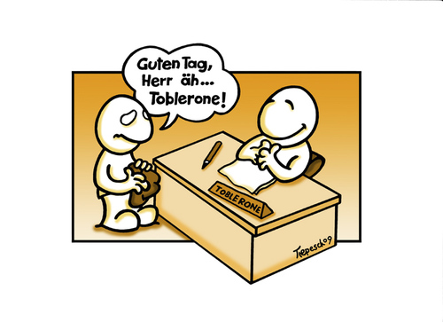 Cartoon: Tablerone (medium) by Marcus Trepesch tagged funnie,cartoon,life,culture