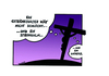 Cartoon: Thoughts On The Cross (small) by Marcus Trepesch tagged jesus,cross,crucifixion,religion,cartoon
