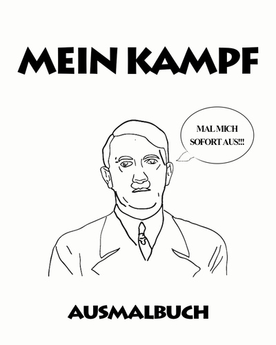Cartoon: Mach mich bunt (medium) by Ludwig tagged hitler,führer,reich,adolf,nazis,kampf,buch