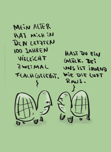 Cartoon: Sex ohne Pause (medium) by Ludwig tagged schildkröte,ehe,beischlaf,verkehr,häufigkeit,alter