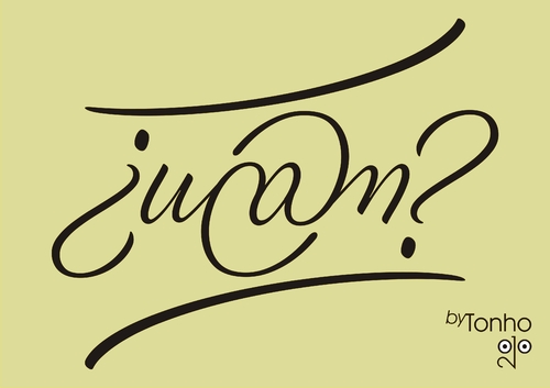 Cartoon: Ambigram (medium) by Tonho tagged palindrome