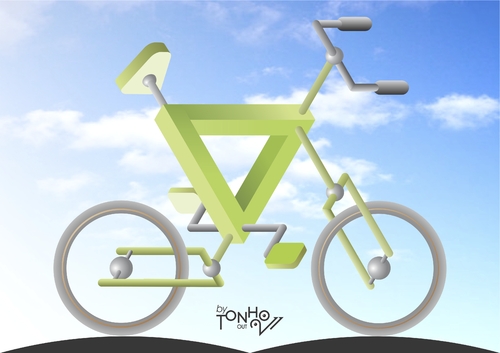 Cartoon: Bike Penrose style (medium) by Tonho tagged ilusion,penrose,cycling,bike