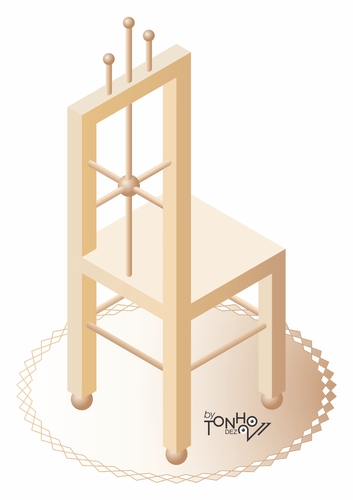 Cartoon: chair (medium) by Tonho tagged escher,chair