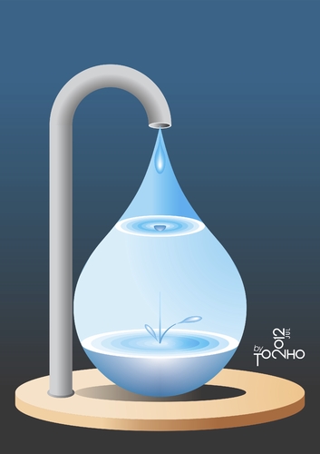 Cartoon: Dripping (medium) by Tonho tagged dripping,drop