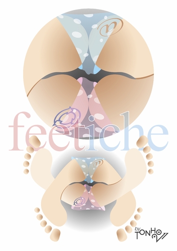 Cartoon: FEETiche! (medium) by Tonho tagged feet