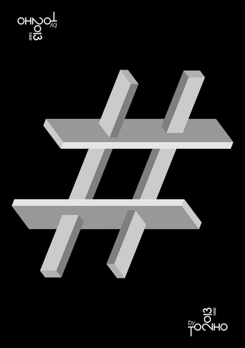 Cartoon: Ha.Escher.Tag (medium) by Tonho tagged ilusion,escher,hashtag