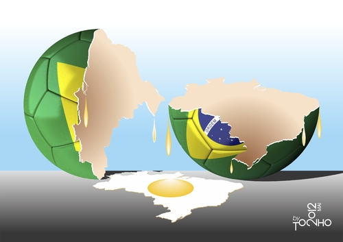 Cartoon: Hunger for what? (medium) by Tonho tagged brazil,football,hunger
