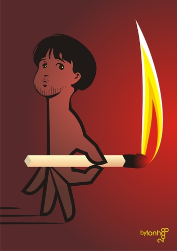Cartoon: LUX (medium) by Tonho tagged luz