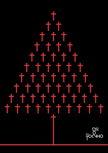 Cartoon: X-MASsacre (medium) by Tonho tagged carnage,xmas,massacre