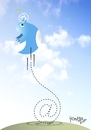 Cartoon: bird (small) by Tonho tagged twitter