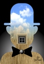 Cartoon: Ce non est pas Magritte (small) by Tonho tagged ce,non,est,pas,magritte