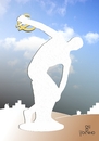 Cartoon: Discobolus (small) by Tonho tagged discobolus,greece,euro,greek