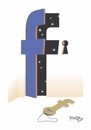 Cartoon: facebook (small) by Tonho tagged facebook,zuckerbook,key