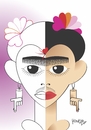 Cartoon: frida (small) by Tonho tagged kahlo